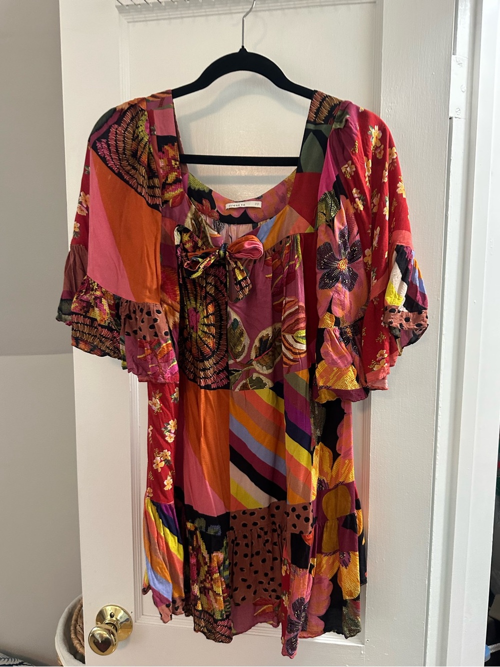 Colorful Patchwork Floral Tunic - Multicolor - Picture 2 of 6